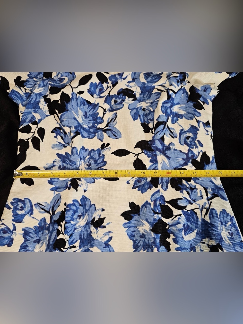 Talbots Floral Sheath Dress Blue Black Ivory Size 6 NWT - Picture 6 of 10
